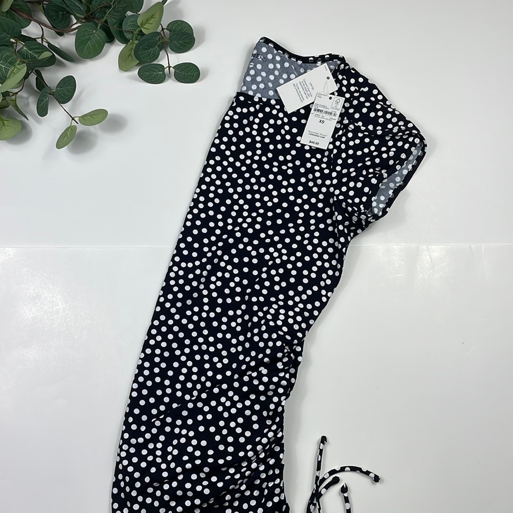 Lands End > Black Polka Dot Top Extra Small